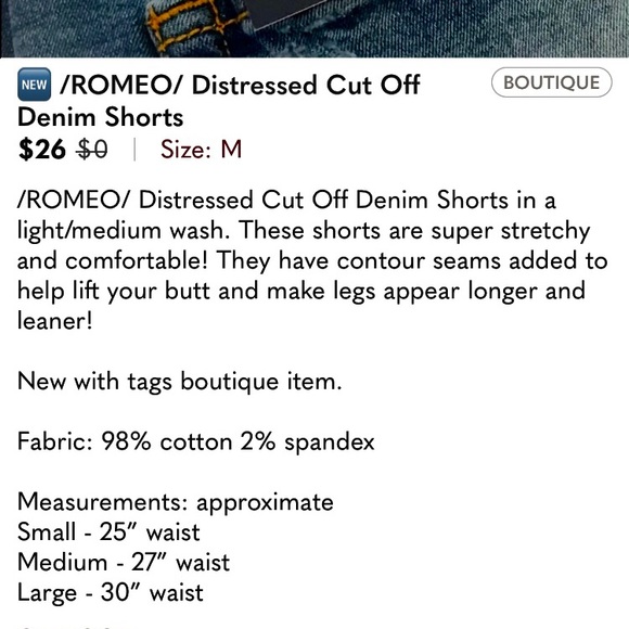 Distressed Denim Shorts - Picture 4 of 6